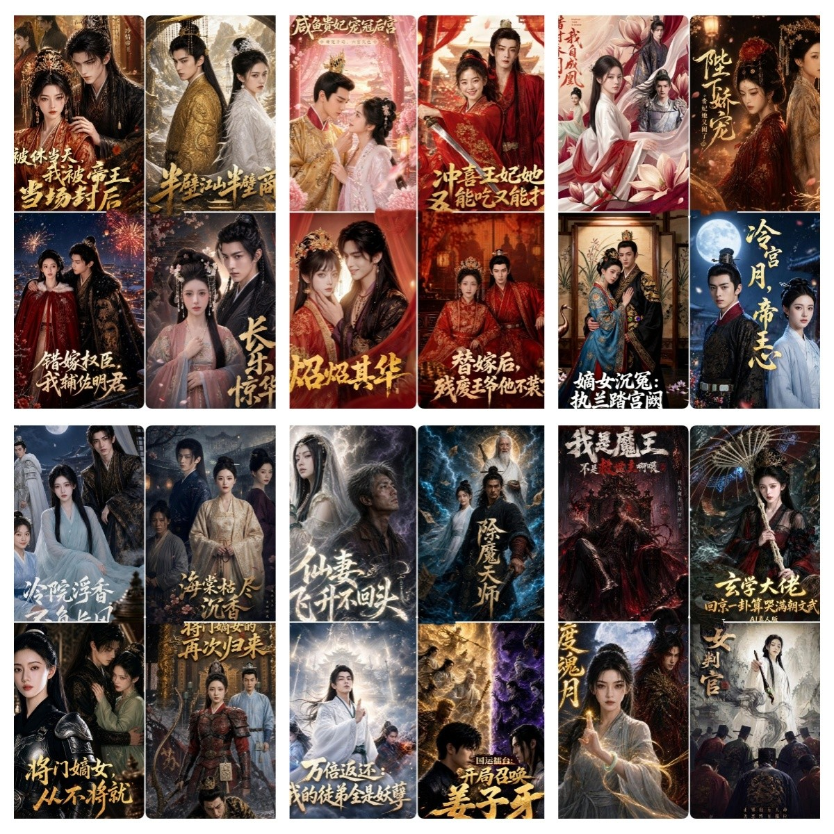 黄果短剧《错嫁权臣我辅佐明君》古装权谋短剧海报